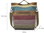 AI VI Womens shoulder bags canvas Hobo Handbags Multi-Color Casual Messenger Bag Top Handle Tote Crossbody Bags - One Size