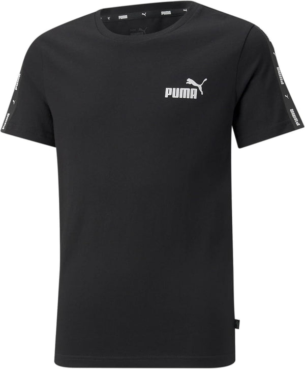 Boys ESS Tape Lifestyle Kids Shirts - Puma Black