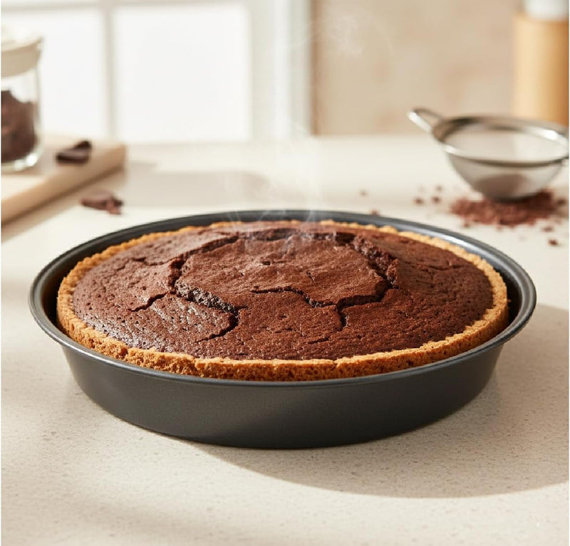Non-Stick Round Cake Pan 24cm with Lock Baking Pan Leakproof Oven Bakeware for Cakes, Cheesecakes & Desserts