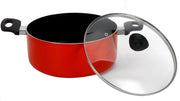 Delcasa 8Pc Nonstick Cookware Set Casserole+ Lid, Sauce pan+ Lid, Frypan, Dosa Tawa, 2pcs nylon tool