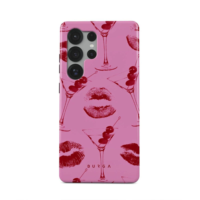 BURGA Phone Cover Compatible with Samsung Galaxy S25 Ultra Mobile Phone Case Hybrid 2 Layer Hard Shell Silicone Protective Cover Scratch Resistant Shockproof Cover (Call me)