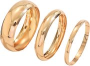 3PCS Chunky Gold Bangle Bracelets for Women Trendy Wide Wrist Cuff Bracelets Stack Bangle Punk Style Wide Chunky Cuff Bracelets Stack Fashion Jewelry Gift