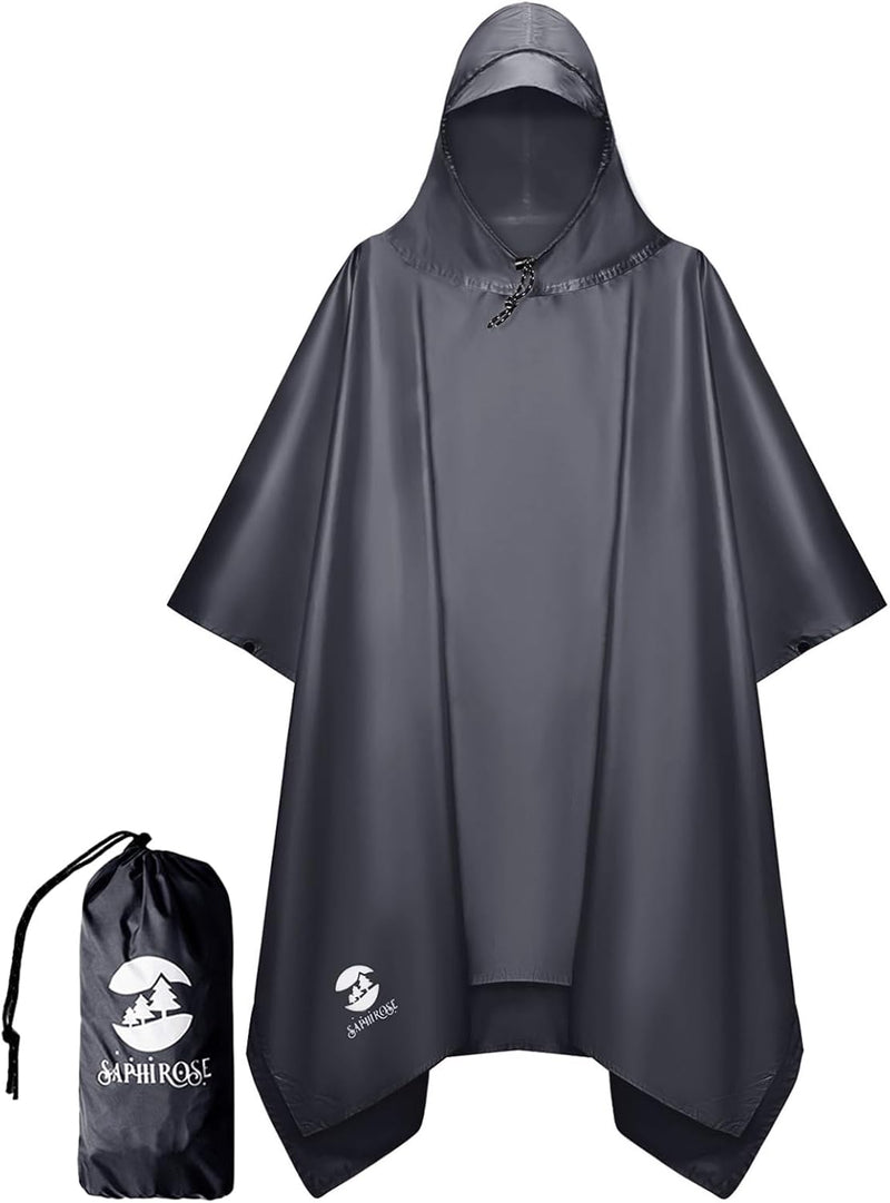 womens Raincoat Cape Coat - Grey