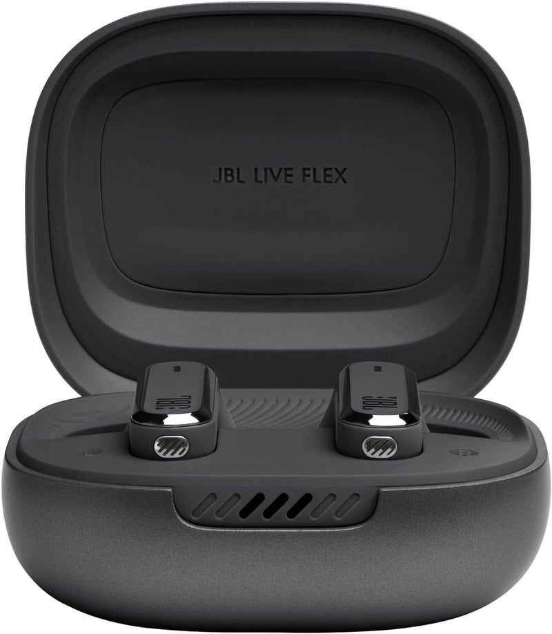 JBL Live Flex True Wireless Noise Cancelling Earbuds, Hi-Fi with Personi-Fi 2.0, 40H Battery, 6 Beam Forming Mics, Bluetooth 5.3, Touch/Voice Control, IP54 Water & Dust Resist - Blue, JBLLIVEFLEXBLU