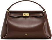 Women's Carmen Top Handle Bag - Reddish Brown