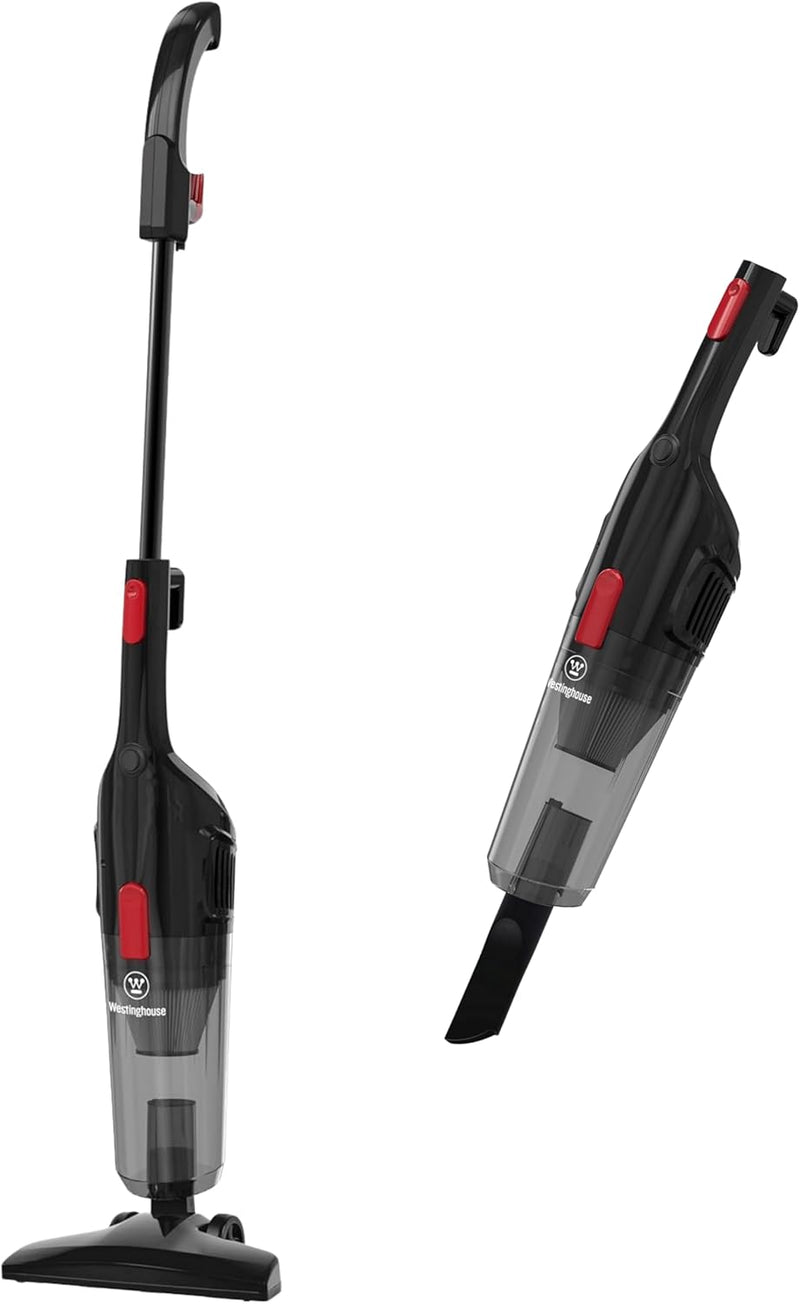 Westinghouse USA 3-in-1 Stick Vacuum Cleaner Black 600W Upright & Handheld 17Kpa Suction, Lightweight Design, 1.2L Dust Capacity (UAE Version) - 2 Years Warranty