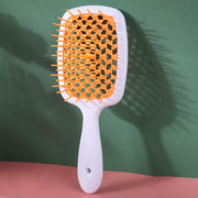 ALANX Detangler Hairbrush ï¼ŒMassage Curl Combï¼ŒDetangling Hair Brush for Women, Girls and Kids for Wet, Dryï¼ŒFine, Curly, Thick and Long Hair (WHITE/YELLOW)