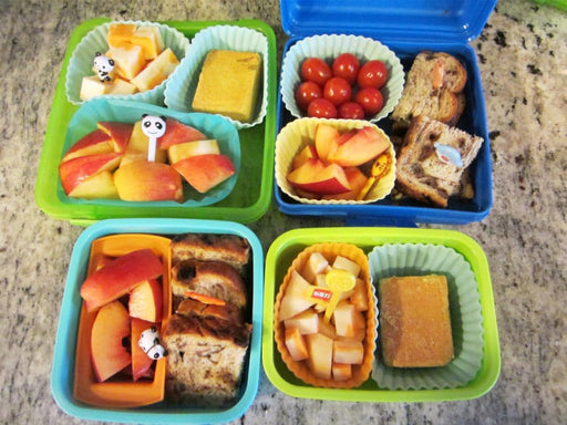 Silicone Lunch Bento Box Dividers, Bento Bundle Lunch Box Accessories for Kids Lunch Containers