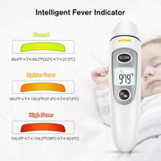 SKY-TOUCH Digital Infrared Thermometer for Forehead & Ear,Accurate Readings for All Ages,with LCD Display, Fever Alarm & Memory Recall Hygienic for Home & Travel