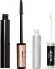 Cosmetics Lash Beats Mascara & Lash Serum Bundle, Defining, Lengthening Mascara & Lash & Brow Enhancing Serum, Makes Lashes Appear Thick & Defined