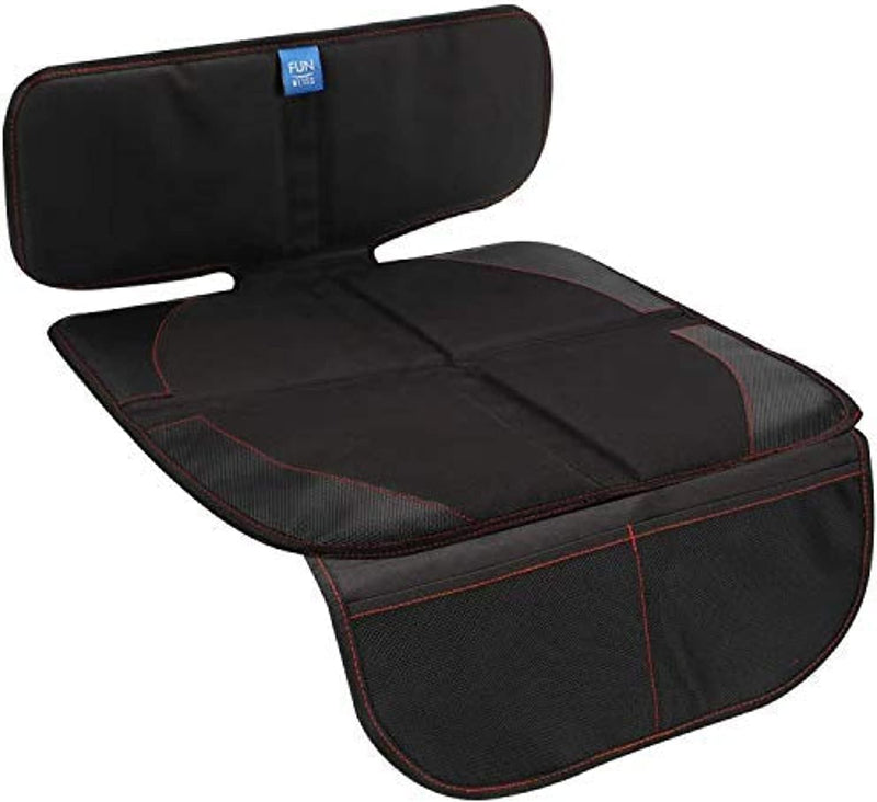 Funbliss Car Seat Protector for Baby Child Car Seats - Auto Seat Cover Mat for Under Carseat with Thickest.