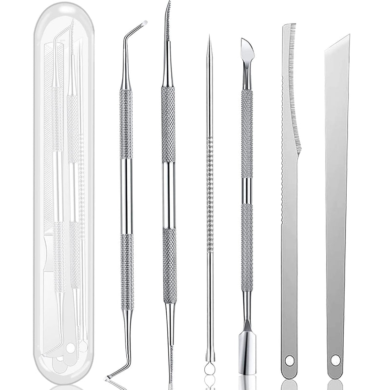 MAKINGTEC Ingrown Toenails Pedicure Tool Kit Nail Treatment Care Stainless Steel Ingrown Toenail Repair Tools Surgical Grade Ingrown Toe Nail File Pedicure Manicure Pain Relief Tools (7 Pieces)