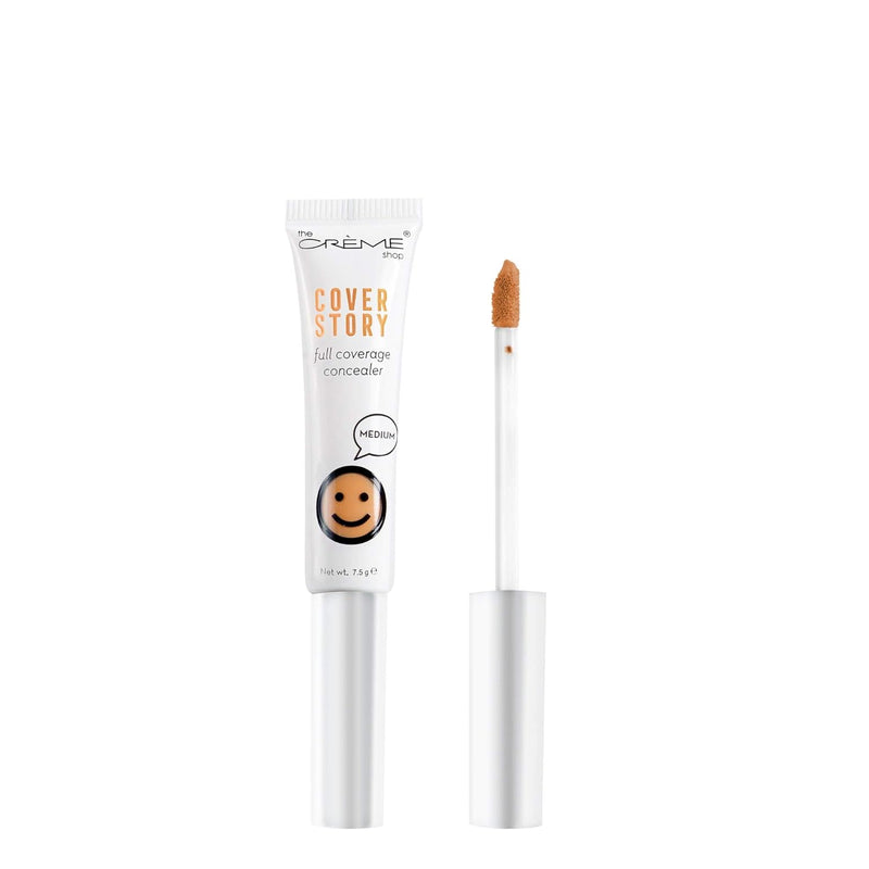 The CrÃ¨me Shop Full Coverage Face Concealer For Under Eye, Dark Circles, Discolorations & Uneven Skin Tone. -Cover Story, Medium