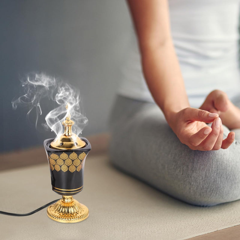 CORHAD Incense Burner Censor Burner Pot Censer Burner Electric Incense Stove Electric Bakhoor Burner Wax Melt Warmer Incense Censer Ornament Incense Electric Burner Iron Plug in Baku