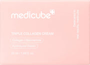 Triple Collagen Cream 50 ml Korean Moisturizing Face Cream Daily Firming & Conditioning Care for Smooth, PlumpLooking Skin - White
