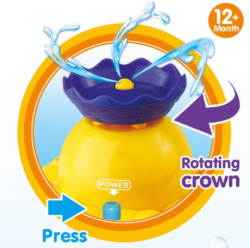 Funcorn Toys Bath Spray Water Octopus (Ramdom Colour), Can Float Rotate with Fountain, Floating Bathtub Shower Pool Bathroom Toy for Baby Toddler Infant Kid Party, Water Pump Electronic Sprayer