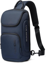 Sling Bag, Waterproof Men's Chest Bag Shoulder bags Crossbody Sling Backpack for Men - Blue