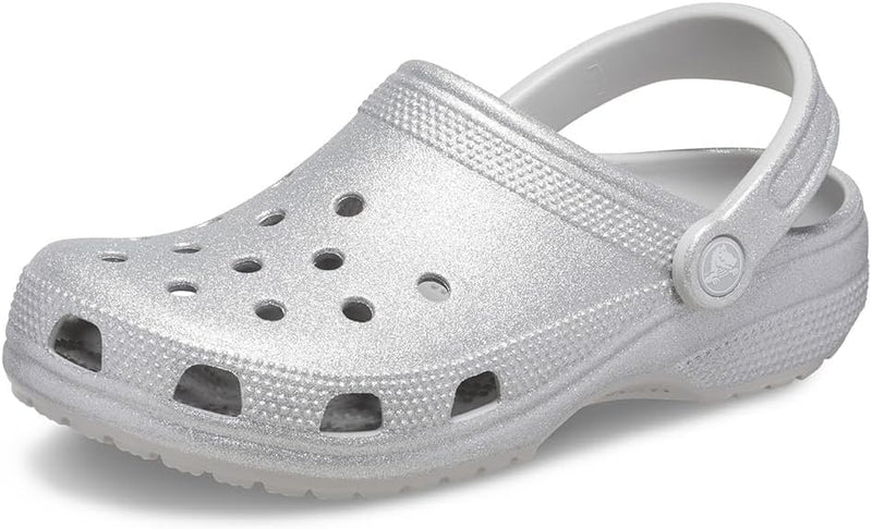 Unisex Adult 205942-6Wv Clogs - Silver Glitter