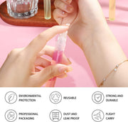 50 Pcs Mini Perfume Sample Bottle 10ml Clear Spray Bottle Empty Glass Fine Mist Refillable Dispensing Bottles Atomizer Portable Small Travel Containers for Essential Oil Liquid Cosmetic Tool
