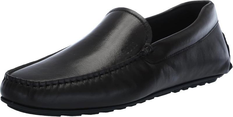 Smooth Leather Slip on Drivers mens Loafer - Brown Soil