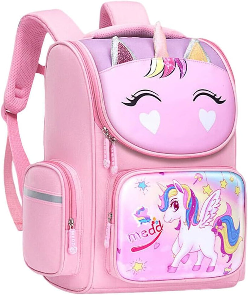 HANNEAÂ® School Backpack for Girls, Cartoon School Backpack for Schoolgirls Large Capacity Girls Backpack for Kids