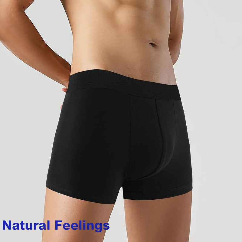 Natural Feelings Mens Boxer Shorts Soft Cotton Men Pack Breathable Mens Underwear Boxer Briefs