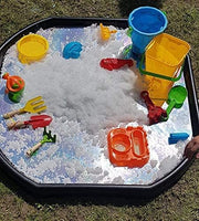 Children Kids Colour Small Mixing Tray Plastic for Playing Toy Sand Pool Pit Water Game Garden Beach MADE IN UK (Black) - Black S