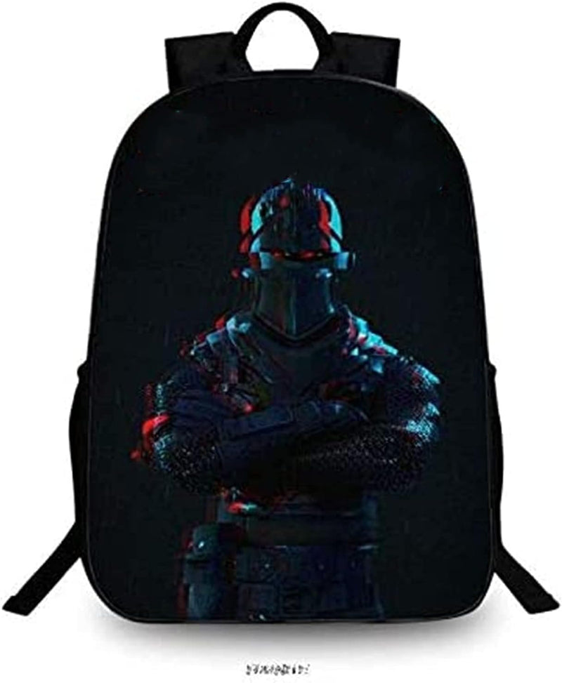 Polyester 3D Sonic Printed 3 In1 School Backpack with Shoulder Bag and Pencil Case for Kids - (15.7in) Set of 3 Pieces (Black)