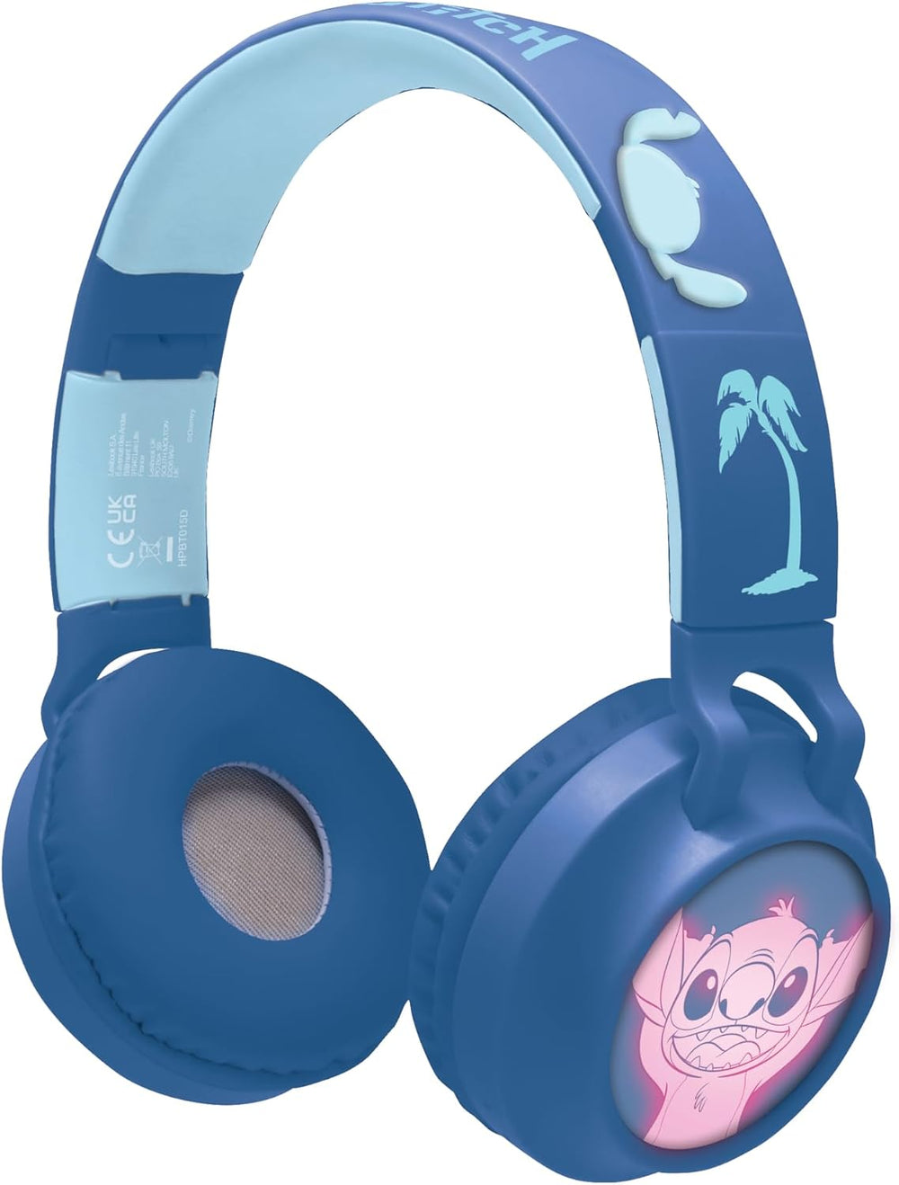 Lexibook - Paw Patrol, 2-1 Wireless and Wired Headphones with Chase ears, sound limited to 85 dB, Light effects, Foldable, Adjustable, Rechargeable, HPBT015PA