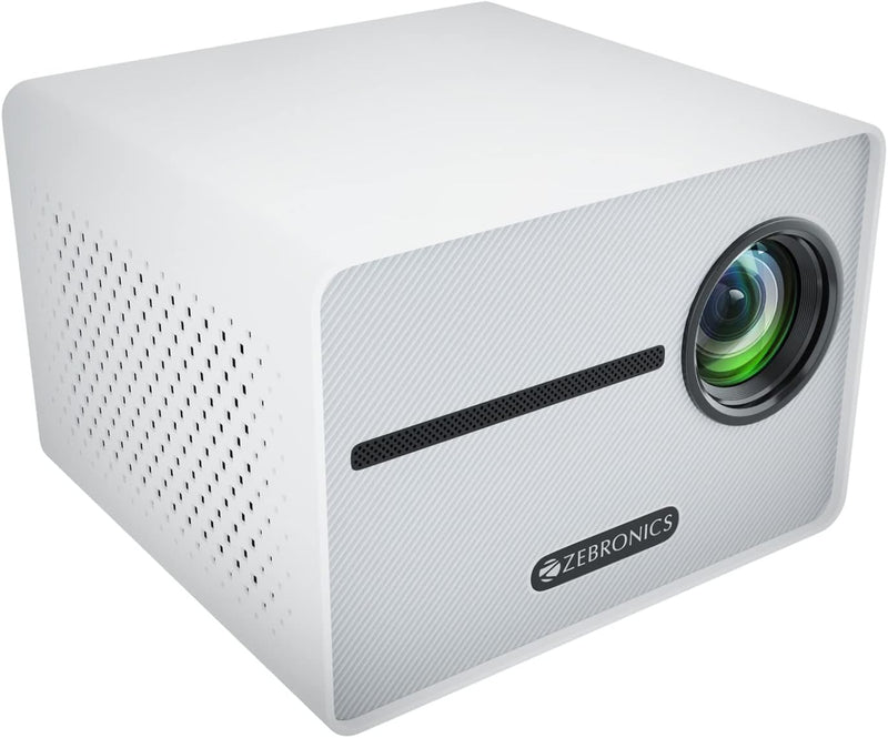 Zebronics PIXAPLAY 20 LED Projector with FHD 1080p, HDMI, USBx2, Aux Out, Bluetooth v5.1, Upto 431 cm Screen Size, Built-in-Speaker, 3000 Lumens and a Compact Design