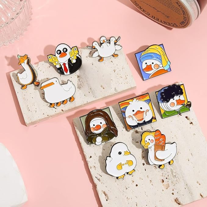 Excefore Creative Enamel Pins Bulk Set, Cartoon Plants Anime Punk Animals Enamel Backpack Pins for Men/Women Cute Cool Pins for Jackets Clothes