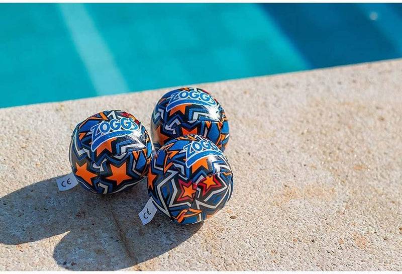 Zoggs Unisex Baby (Set of 2) Kids Water Friendly Neoprene Covered Splash Balls, Orange/Blue, Set 2 UK