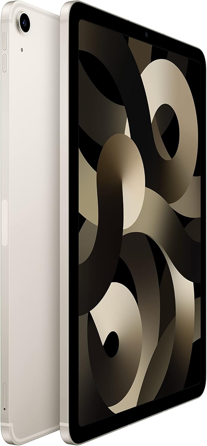 Apple 2022 10.9-inch iPad Air (Wi-Fi + Cellular, 64GB) - Starlight (5th Generation)