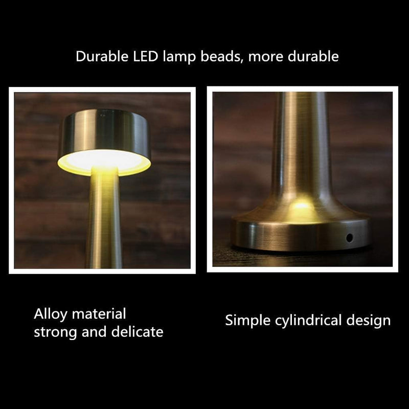 Modern Cordless Table Lamp Stylish LED Lighting with Rechargeable Battery, Touch Control, and Adjustable Brightness for Home, Office, and Outdoor Use