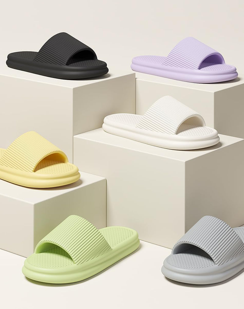 JIJIe Slippers for Men & Women, Soft Lightweight EVA Non-Slip, Perfect for Indoor, Bathroom, and Beach Use