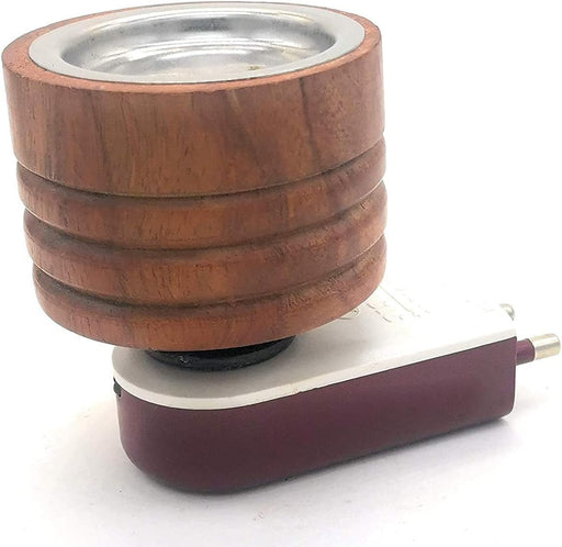 BRONTO Multipurpose Direct Plug in Mini Magic Wooden Electric Incense Burner Kapoor Dani Camphor Burner Essential Oil Diffuser & Aroma Diffuser - Made of Wood