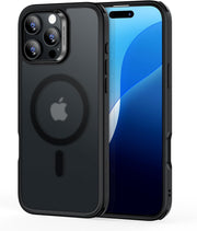 ESR for iPhone 17 Pro Max Case, Camera Control Cover, Compatible with MagSafe Accessories, TPU, Military-Grade Drop Protection, Shock-Absorbing Air Guard Corners, Hybrid Series, Clear - iPhone 16 Pro Max A-Frosted Black