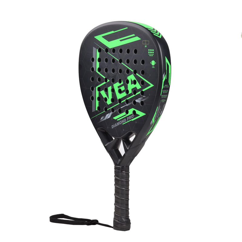 VEA Diamond Pro Padel Racket with Cover - Carbon Fiber Racquet, Lightweight, EVA Core - Professional Performance