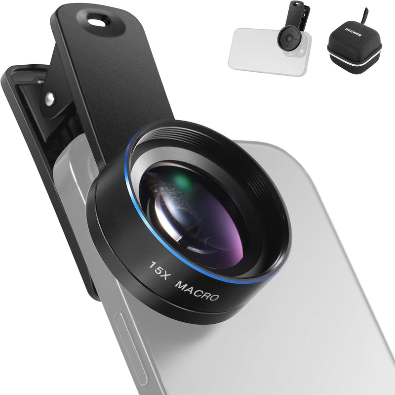 NEEWER BASICS LS-69 15x Macro Phone Lens Kit with 37mm Lens Clamp, LS-69 - LS-69
