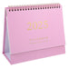STOBOK Small Desk Calendar,2024-2025 Desk Calenda Flip Calendar Desktop Calendar Desk Tent Calendar Monthly Calendar for Home Office -Pink