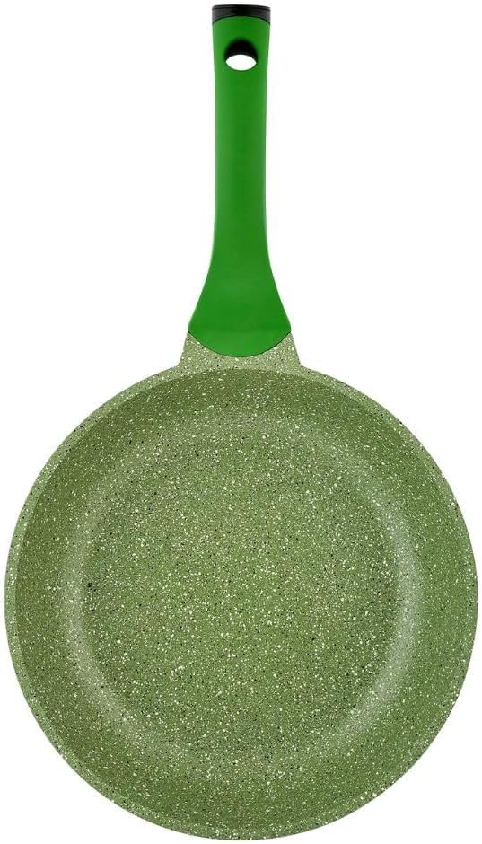 Prestige Essentials Granite Non Stick Set Combo 26cm Fry Pan + 26cm Casserole With Lid Induction Cookware Set 2 Pieces Green - PR80993