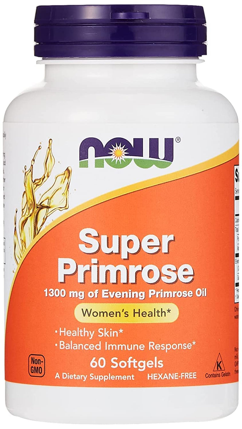 NOW Super Primrose 1300 Mg 60 Sgels, Foods (Nwf354) By Gulfsupplements