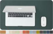 HOMIEAZICOZI Cork Desk Mat - Dual-Sided Desk Pad for Office and Home - Desk Organization and Accessories - Ideal for Large Mouse Pad and Desk Mats on Top of Desks(Gray,31.5"x 15.7") - Dark Green 23.6"x 13.8"
