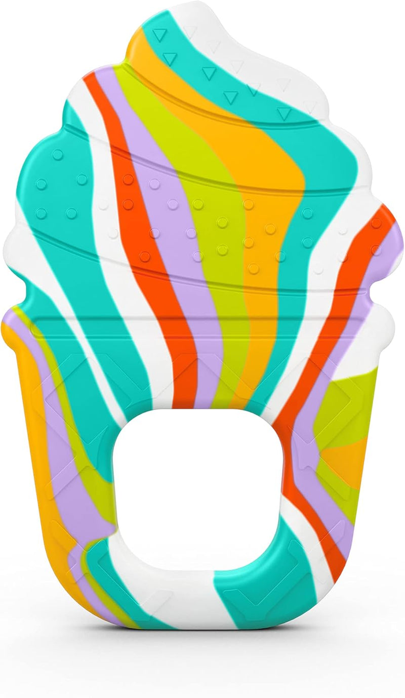 Bright Starts Gummy Buddies 3-Pack Textured Teethers - BPA-Free Elephant, Lion, Monkey - Unisex, 3 Months +