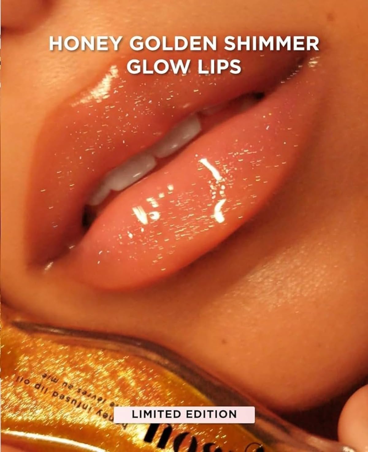Gisou Golden Shimmer Glow Honey Infused Lip Oil - Hydrating, Nourishing, and Naturally Enhancing Formula for Luxurious Lips 0.27 oz 8 ml – image 4