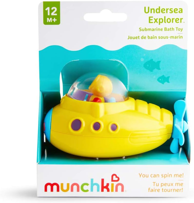 Munchkin Undersea Explorer, bath toy, bath activity fun, colorful toy to keep kids engaged, infant/baby/toddler/kids, 4 Months and above.