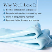 PDRN Blue Collagen Hydrogel Face Mask with Glacial Water for Cooling & Hydration, Skin Soothing & Firm-Looking Care, Korean Skincare, 35 g x 4 ea