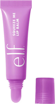 e.l.f. Squeeze Me Lip Balm, Moisturizing Lip Balm For A Sheer Tint Of Color, Infused With Hyaluronic Acid, Vegan & Cruelty-free, Grape - Grape 6 g (Pack of 1)
