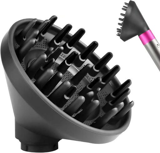 Upgraded Diffuser Nozzle for Dyson Curling Iron Converting for Dyson Airwrap Styler To Hair Dryer Diffuser Nozzle Attachment - Grey