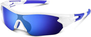 BEACOOL unisex-adult 7188 Sunglasses (pack of 1) - White Blue
